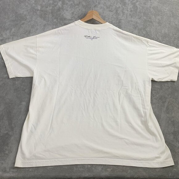 Hubble Studios Shirt Men XL Los Angeles Lakers Back To Back Champions Cream Tee - Picture 7 of 8